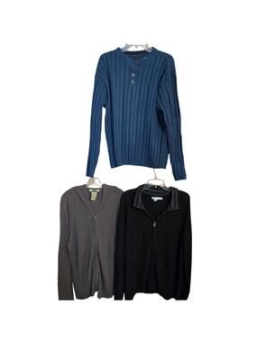 Men's XL Sweaters Pullovers Vests Wholesale Bulk Lot of 3 46 48 Extra Large